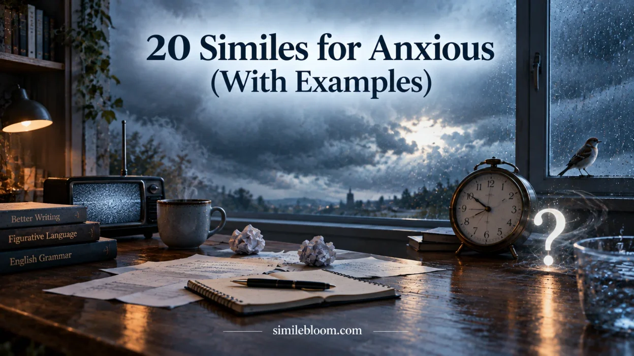 Similes for Anxious