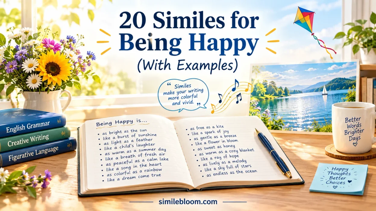 Similes for Being Happy