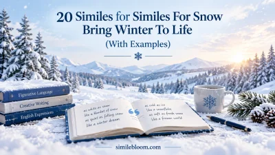 Similes For Snow Bring Winter To Life With Examples